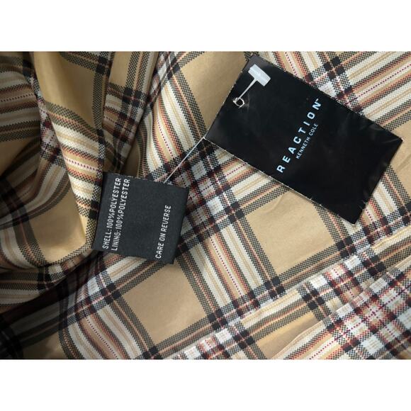 Kenneth Cole Reaction Black Trench Coat - Picture 5 of 5